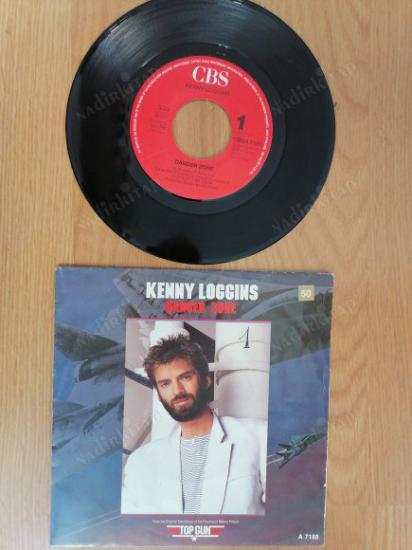 KENNY LOGINS - DANGER ZONE ( TOP GUN SOUNDTRACK ) - 1986 HOLLANDA  BASIM 45 LİK PLAK