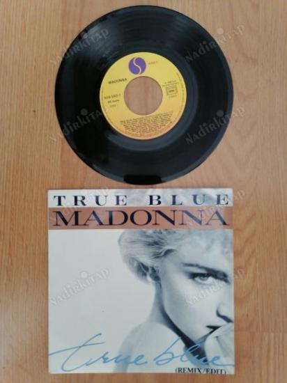 MADONNA - TRUE BLUE 1986 FRANSA BASIM 45 LİK PLAK