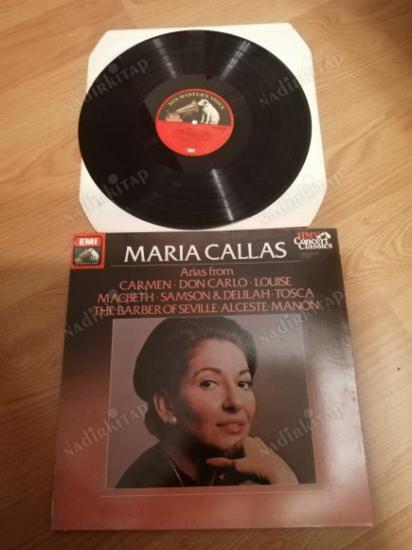 MARIA CALLAS - SINGS OPERATIC ARIAS - 1973  İNGİLTERE BASIM LP ALBÜM