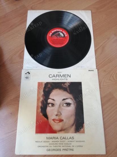MARIA CALLAS / GEDDA / GUIOT / MASSARD - CARMEN HIGHLIGHTS  - 1964 İNGİLTERE  BASIM LP ALBÜM