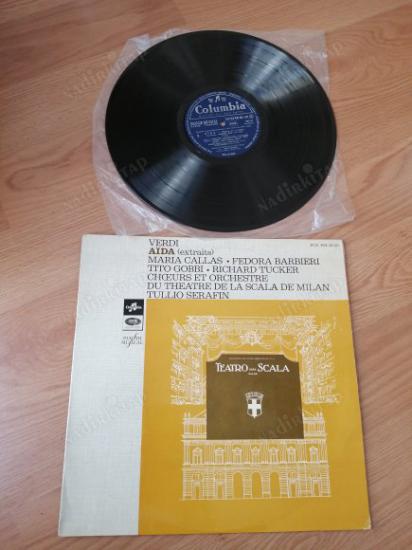 MARIA CALLAS / Barbieri / Tucker / Gobbi - VERDI / AIDA EXTRAITS  - FRANSA DÖNEM   BASIM LP ALBÜM