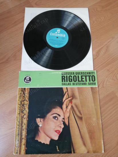 MARIA CALLAS / Di Stefano / Gobbi - RIGOLETTO - Grosser Querschnitt  - ALMANYA DÖNEM   BASIM LP ALBÜM