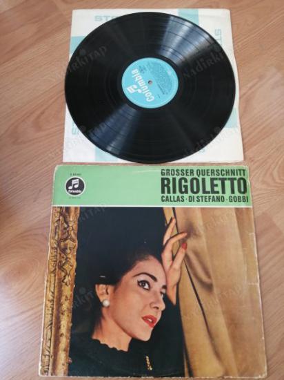 MARIA CALLAS / Di Stefano / Gobbi - RIGOLETTO - Grosser Querschnitt  - ALMANYA DÖNEM   BASIM LP ALBÜM