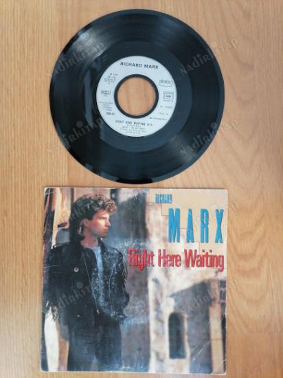 RICHARD MARX - RIGHT HERE WAITING - 1988 FRANSA BASIM  45 LİK PLAK