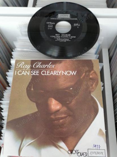 RAY CHARLES - I CAN SEE CLEARLY NOW / LET IT BE -1977 BELÇİKA BASIM 45 LİK PLAK