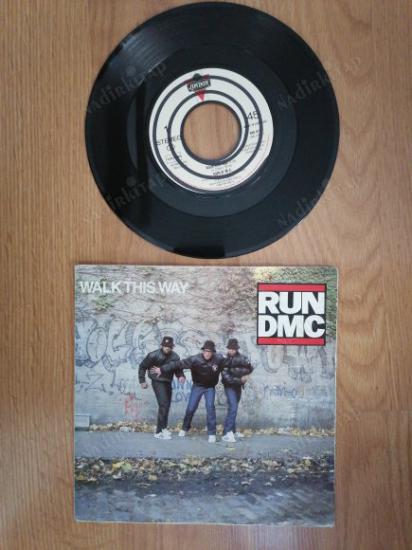 RUN DMC  - WALK THIS WAY  1986  HOLLANDA   BASIM NADİR  45 LİK PLAK