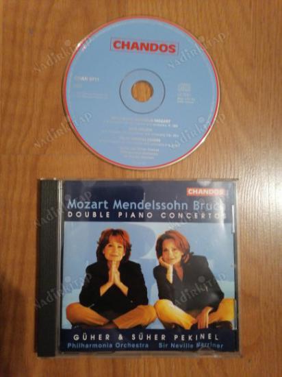 GÜHER & SÜHER PEKİNEL - MOZART MENDELSSOHN BRUCH -DOUBLE PIANO CONCERTOS  - 1999 AVRUPA  BASIM -  CD ALBÜM