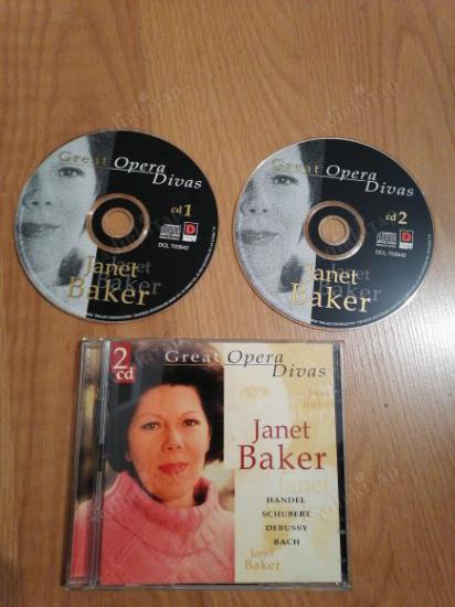 JANET BAKER / GREAT OPERA DIVAS - HANDEL SHUBERT DEBUSSY BACH  - 2 CD - 1998 AVRUPA BASIM - DOUBLE  CD ALBÜM