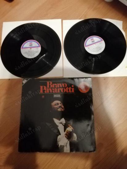 LUCIANO PAVAROTTI - BRAVO PAVAROTTI - 1979 ALMANYA BASIM  DOUBLE LP ALBÜM- 33 LÜK *DÖNEM BASKI* DOUBLE PLAK