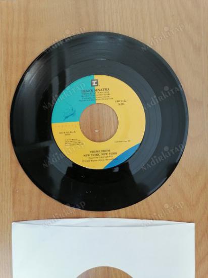 FRANK SINATRA - NEW YORK NEW YORK - 1980 USA  BASIM NADİR 45 LİK PLAK - KAPAK YOKTUR