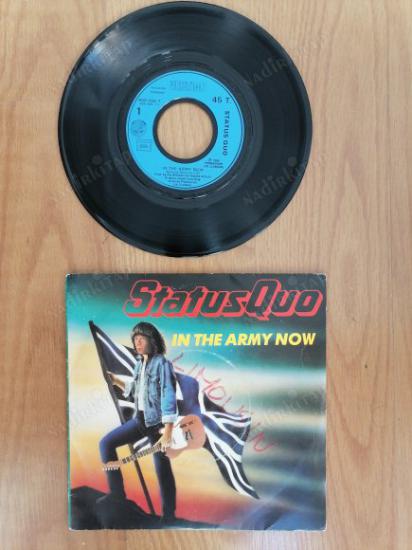 STATUS QUO - IN THE ARMY NOW - 1986 FRANSA BASIM 45 LİK PLAK