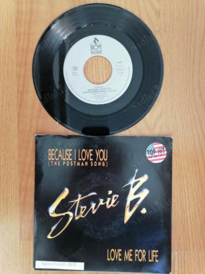 STEVIE B. - BECAUSE I LOVE YOU - 1990 ALMANYA BASIM 45 LİK PLAK