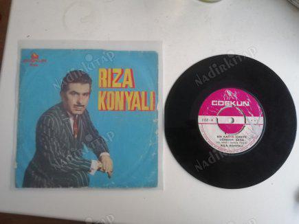 RIZA KONYALI - BİR KAHVE İÇMEYE UĞRARIM SANA / BİR GÜN DÖNERİM SANA  *  45 lik Türkçe Plak