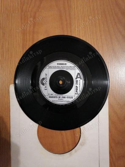 VANGELIS - CHARIOTS OF FIRE - 1981 İNGİLTERE  BASIM  45’LİK  PLAK - KAPAKSIZDIR