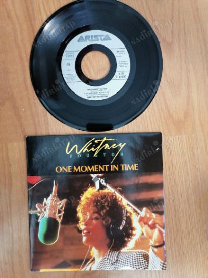 WHITNEY HOUSTON - ONE MOMENT IN TIME - 1988 FRANSA BASIM 45 LİK PLAK