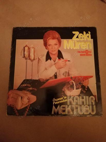 ZEKİ MÜREN - KAHIR MEKTUBU - 1981 TÜRKÜOLA TÜRKİYE BASIM LP ALBÜM PLAK KAPAĞI - DİKKAT SADECE KAPAKTIR !!! PLAK YOKTUR !!!