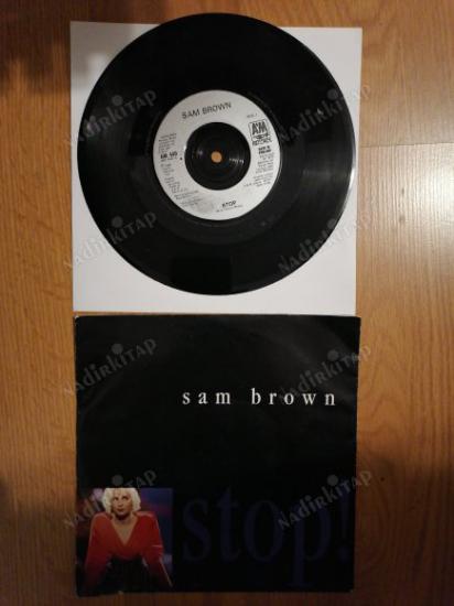 SAM BROWN - STOP -1988 İNGİLTERE  BASIM 45 LİK PLAK