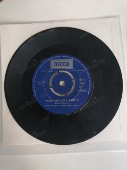 THE ROCKIN MARCHIN BAND - ROCK AND ROLL PART 2 / HUP HUP HUP ( HUP YOURS ) -1972 TÜRKİYE KAPAKSIZ  45 LİK PLAK