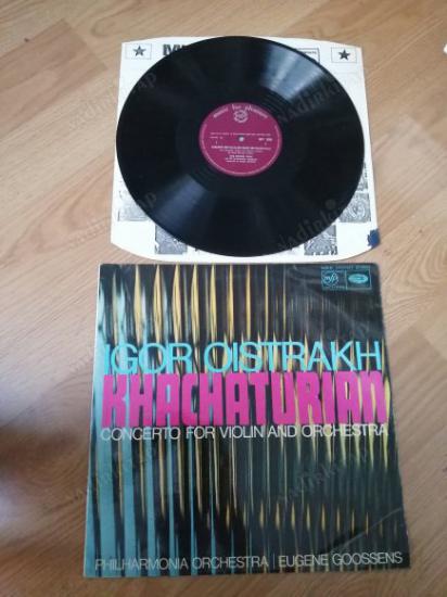 KHACHATURIAN - IGOR OISTRAKH - Concerto For Violin And Orchestra  - 1966 İNGİLTERE  BASIM  LP ALBÜM 33 LÜK PLAK