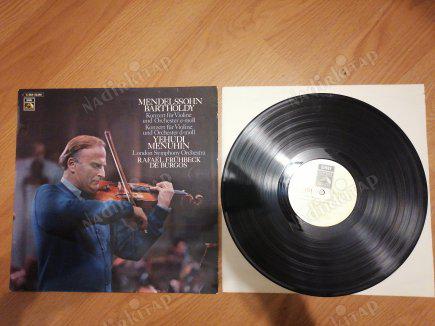 MENDELSSOHN - YEHUDI MENUHIN -Konzert Fur Violine Und Orchester E-moll Konzert Fur Violine Und Orchester D-Moll 1972 ALMANYA BASIM ALBÜM -33 LÜK PLAK