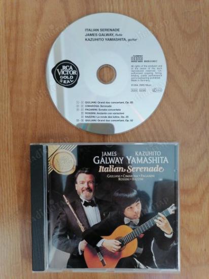 JAMES GALWAY / KAZUHITO YAMASHITA - ITALIAN SERENADE  -1994 ALMANYA BASIM ALBÜM CD