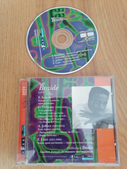 SODI BRAIDE - PIANO -SCHUBERT / DEBUSSY / JOLIVET / LISZT BASIM - 2001 FRANSA  CD ALBÜM