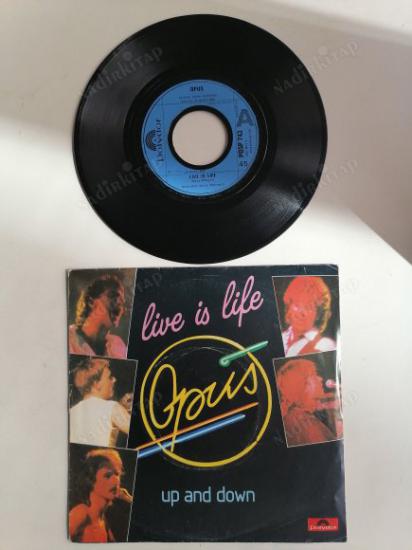 OPUS - LIVE IS LIFE - 1984 İNGİLTERE  BASIM 45 LİK PLAK