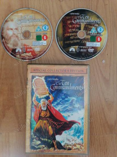 THE TEN COMMANDMENTS / ON EMİR - CHARLTON HESTON  - 2 DİSK - 222 DAKİKA -  DVD  FİLM - YABANCI BASIM TÜRKÇE ALTYAZI VARDIR