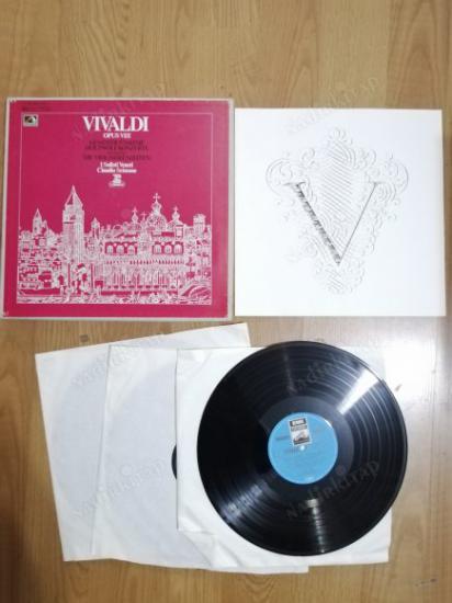 VIVALDI - KONÇERTO OPUS 8 - CLAUDIO SCIMONE - 1972 ALMANYA BASIM 3 LP LİK  BOX SET PLAK - 4 SAYFALIK INSERT