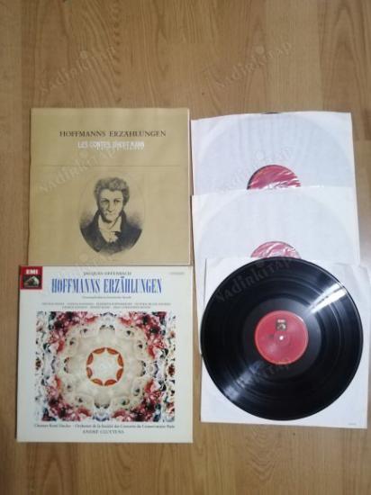 JACQOUES OFFENBACH - HOFFMANS ERZAHLUNGEN - 1965 ALMANYA BASIM 3 LP LİK  BOX SET PLAK - 32 SAYFALIK LİBRETTO