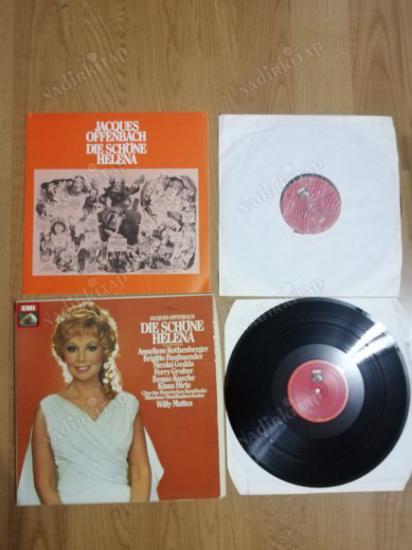 JACQOUES OFFENBACH - DIE SCHÖNE HELENA - 1980 ALMANYA BASIM 2 LP LİK  BOX SET PLAK - 16 SAYFALIK LİBRETTO