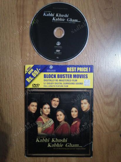 HİNT FİLMİ- KABHI KHUSHI KABHIE GHAM  - DVD FİLM - 210  DAKİKA