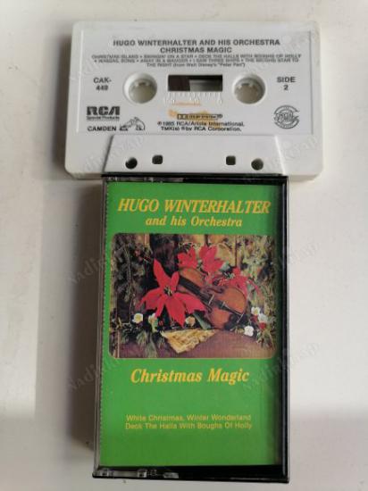 HUGO WINTERHALTER AND HIS ORCHESTRA - CHRISTMAS MAGIC -  1985 USA BASIM NADİR KASET ALBÜM