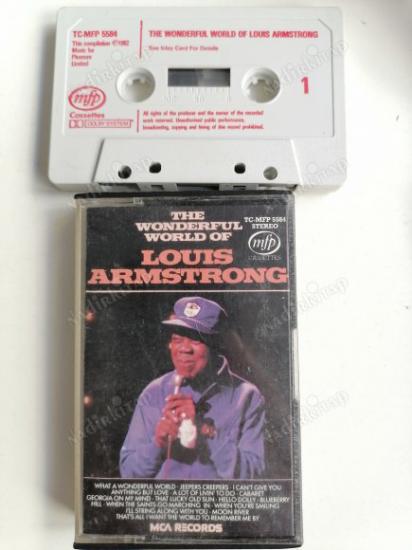 The Wonderful World of LOUIS ARMSTRONG -  1982 İNGİLTERE BASIM  KASET ALBÜM