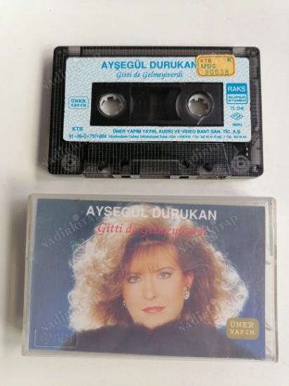AYŞEGÜL DURUKAN - GİTTİ DE GELMEYİVERDİ   -  TÜRKİYE 1991 BASIM - KASET ALBÜM - İLK BASIM KAĞITLI