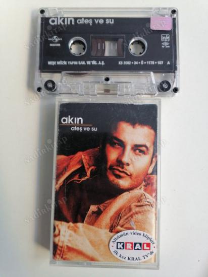 AKIN - ATEŞ VE SU  - TÜRKİYE 2002  BASIM - KASET ALBÜM