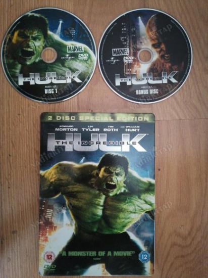 HULK - 2 DISC SPECIAL EDITION - EDWARD NORTON / LIV TYLER- 108 DAKİKA   DVD FİLM  YABANCI BASIM TÜRKÇE ALTYAZI VARDIR - ÖZEL METAL KUTUSUNDA