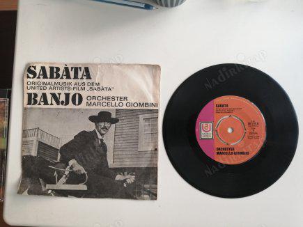 MARCELLO GIOMBINI ORKESTRASI - SABATA SOUNDTRACK -  1971 TÜRKİYE  BASIM NADİR 45 LİK PLAK
