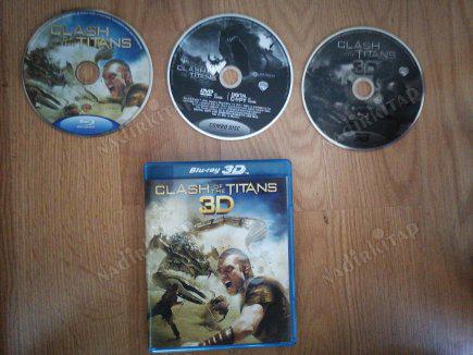 CLASH OF TITANS - 106 DAKİKA - ORJİNAL 2D + 3D +  BLUE-RAY  3 DİSKLİK FİLM -YABANCI BASIM