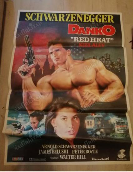 DANKO RED HEAT ( KIZIL ALEV ) - ARNOLD SCHWARZENEGGER - 70X100 CM EBATLARINDA FİLM AFİŞİ