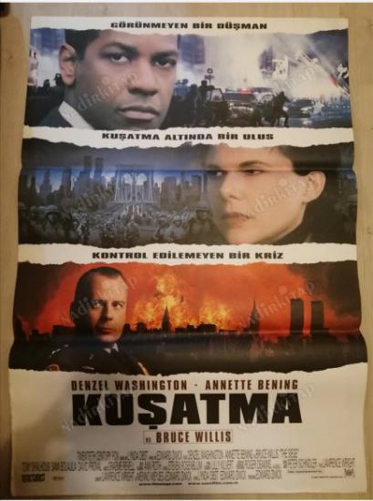 KUŞATMA - BRUCE WILLIS / DENZEL WASHINGTON - 70X100 CM EBATLARINDA FİLM AFİŞİ