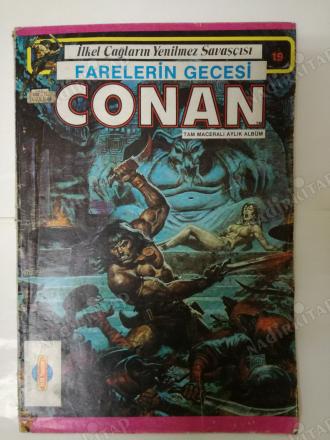 CONAN-İlkel Çağların Yenilmez Savaşçısı (Tam Maceralı Aylık Albüm Sayı:19) Büyük boy renkli tam macera
