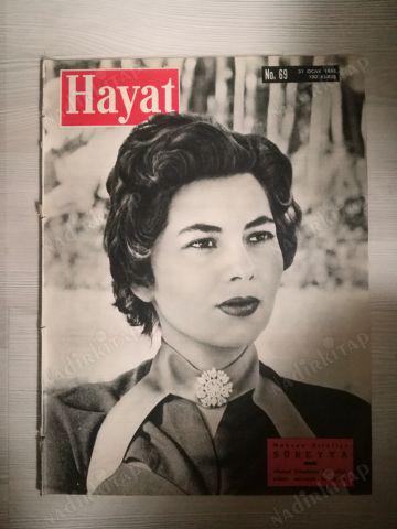 HAYAT DERGİSİ 31 OCAK 1958,SAYI:69,KAPAK:SÜREYYA,ORTA SAYFA POSTER:TOPHANE ÇEŞMESİ,FENERBAHÇE:EN ÇOK TARAFTARI OLAN TAKIM