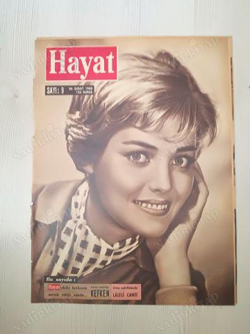 HAYAT DERGİ26 ŞUBAT 1960-YIL:4-SIRA NO:177-NO:9-ORTA SAYFA:LALELİ CAMİİ,FİKRET MUALLA,KEFKEN ADASI,ARKA SAYFASI EKSİKTİR