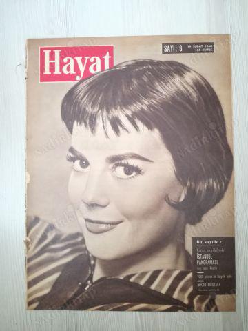 HAYAT DERGİSİ-19 ŞUBAT 1960-YIL:4-SIRA NO:176-NO:8-KAPAK:NATALIE WOOD,ORTA SAYFA:İSTANBUL PANORAMASI,MİKRO MUSTAFA(FB),SANATKARLAR BALOSU