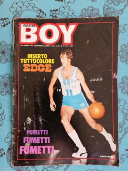Corrier BOY - 30 Aralık 1976 (İtalyanca Çizgi Roman Dergisi ) Genoa Futbol Kulübü Posterli