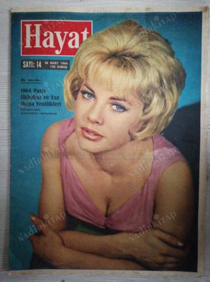HAYAT DERGİSİ 26 Mart 1964 Sayı:14  Orta Sayfa Posteri : Münif Fehim’in Prenses Mara ve II. Murat