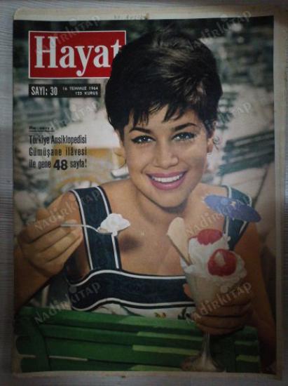 HAYAT DERGİSİ - 16 Temmuz 1964 Sayı:30 - Samsun 19 Mayıs Milli Fuarı Açıldı Orta Sayfa Posteri . RENOIR : Hasat