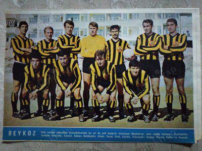 1967 BEYKOZSPOR  FUTBOL TAKIMI  Hayat Dergisi Orta Boy  Poster  24x16 cm