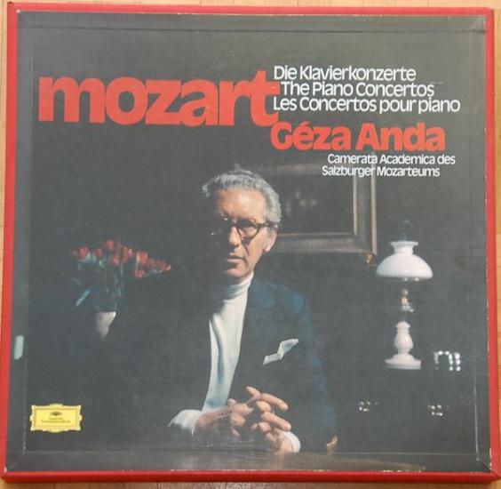 Mozart/ Géza Anda – Die Klavierkonzerte- The Piano Concert -1971 Almanya Basım 33 Lük 12xLP Box Set